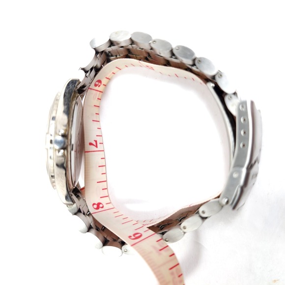 Fossil Blue Stainless Steel Diver Watch AM-3279 100 Meters/300 Ft New Battery - Picture 14 of 16